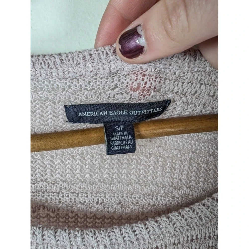 American Eagle‎ Babydoll Top Size Small Knit Pastel Fairy Y2K Feminine Coquette